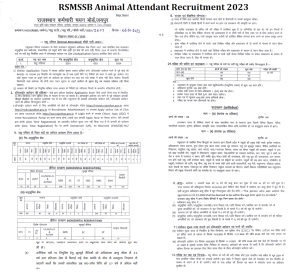 Rajasthan Pashu Parichar Vacancy 2023 notification for 5934 Posts has been released