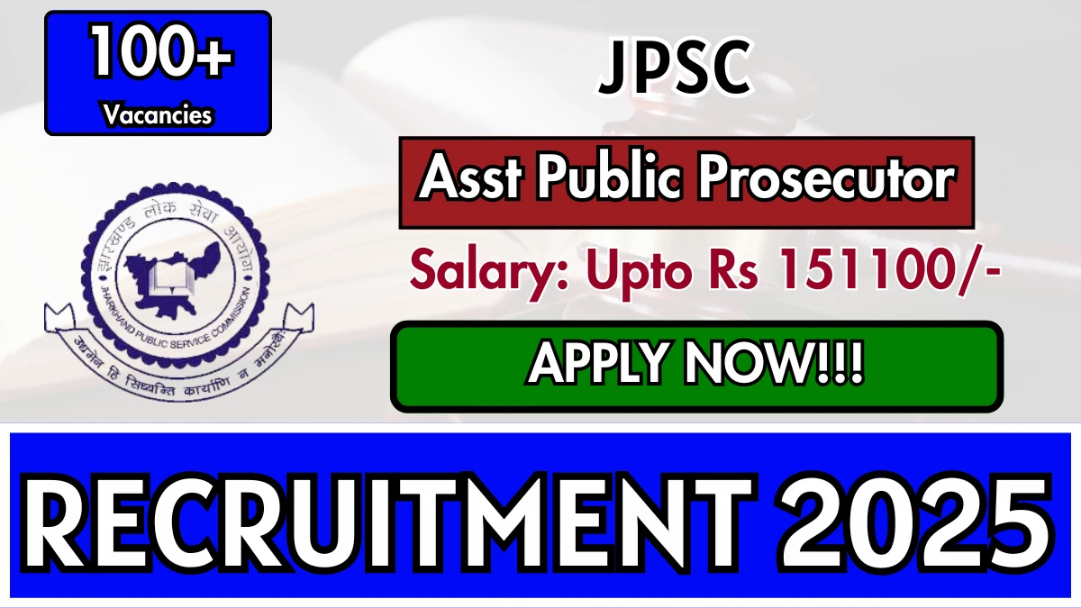 JPSC Assistant Public Prosecutor APO Online Form 2025 for 134 Post