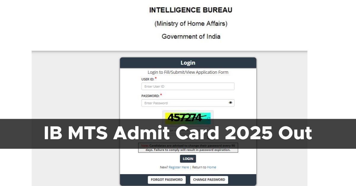 Intelligence Bureau MTS Recruitment 2025