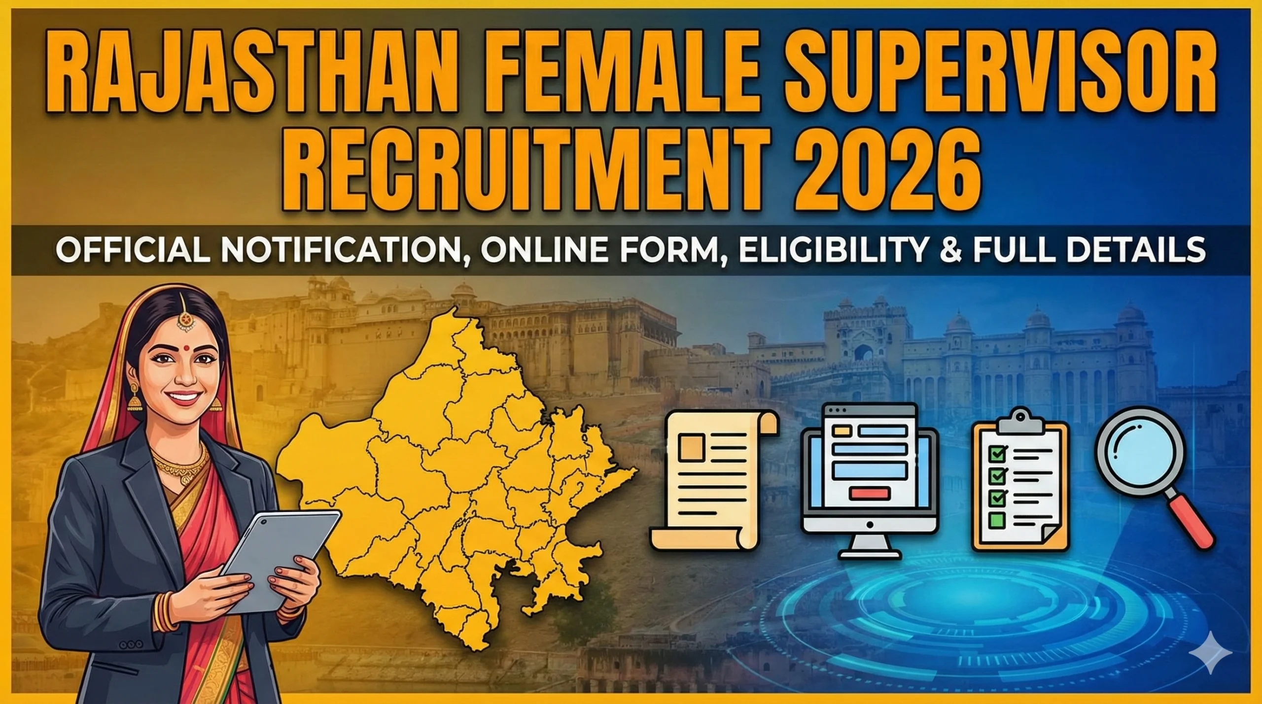 Rajasthan Supervisor (Female) Recruitment 2026