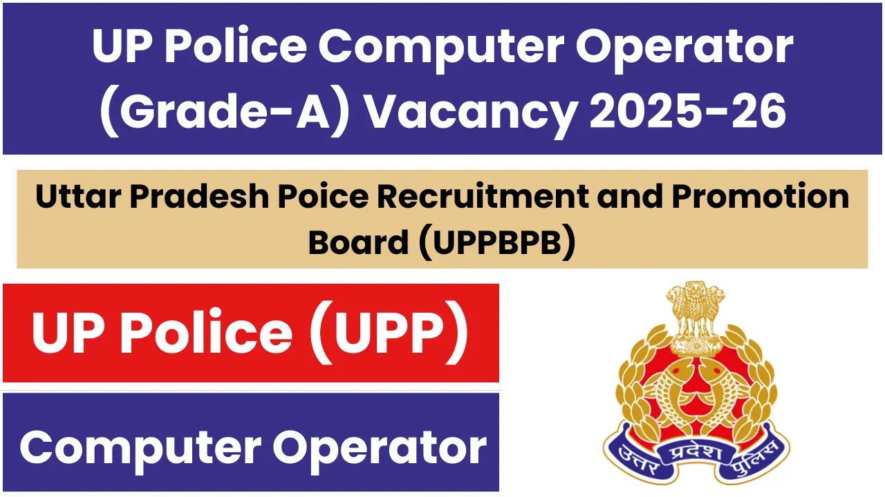 UP Police Computer Operator Recruitment 2025