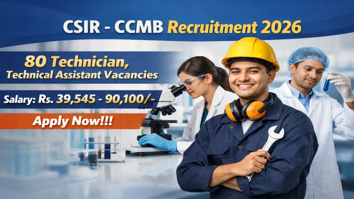 CSIR CCMB Recruitment 2026