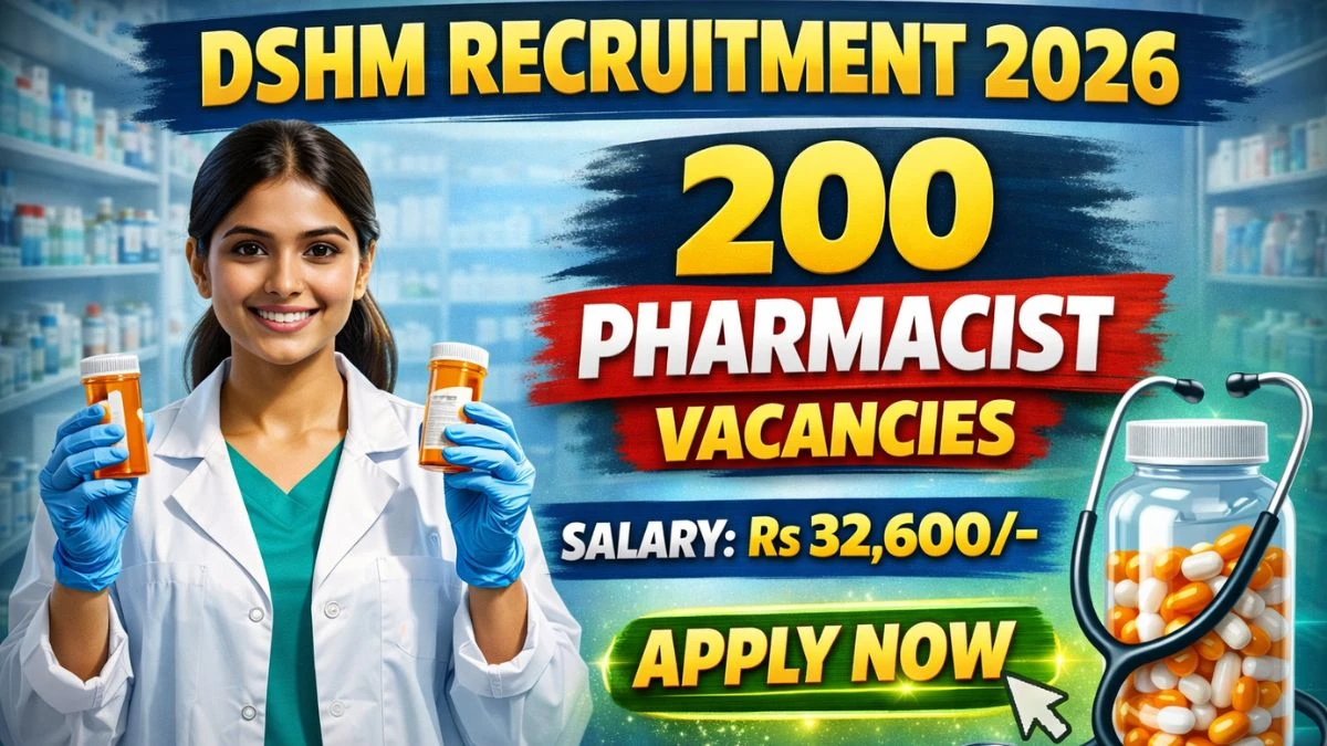 DSHM Pharmacist Recruitment 2026