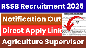 RSSB Agriculture Supervisor Recruitment 2025