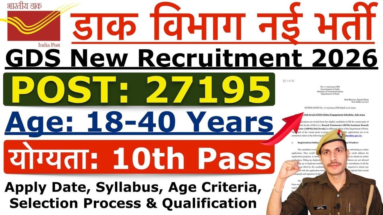 India Post GDS Vacancy 2026