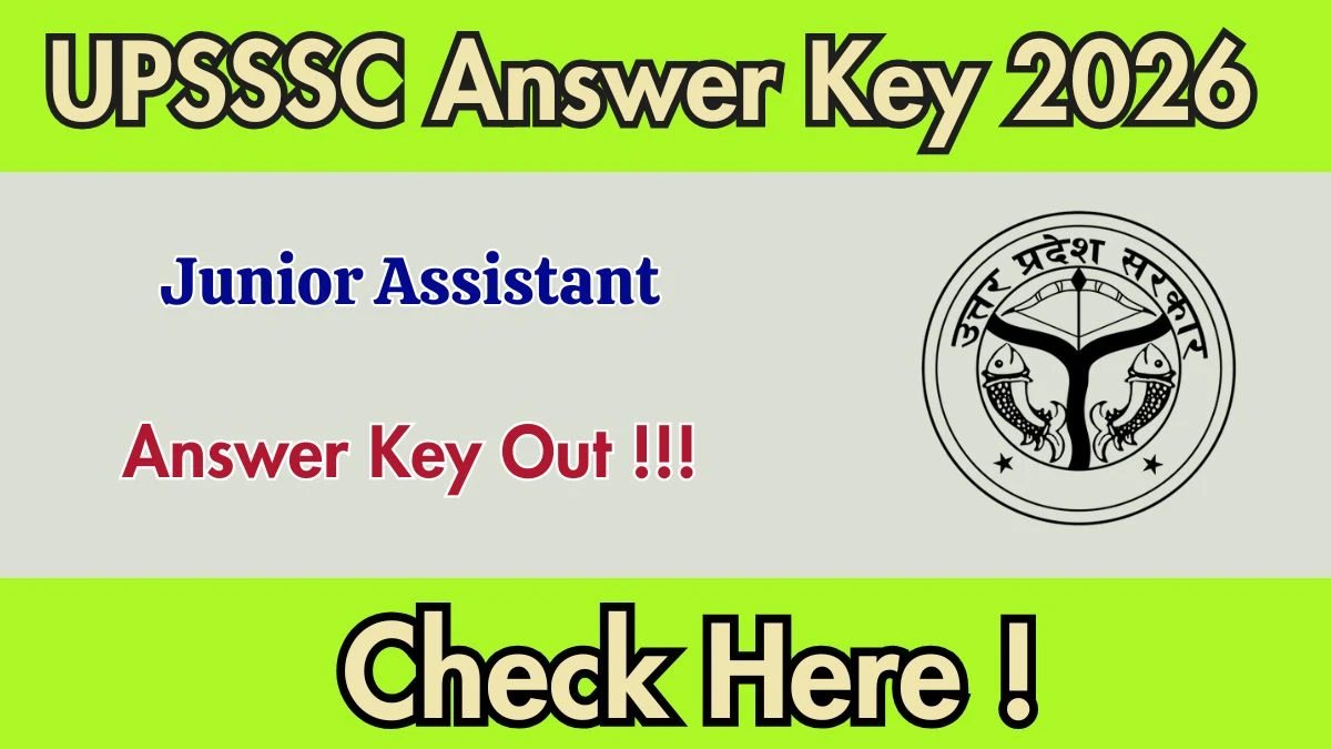 UPSSSC Junior Assistant Answer Key Out