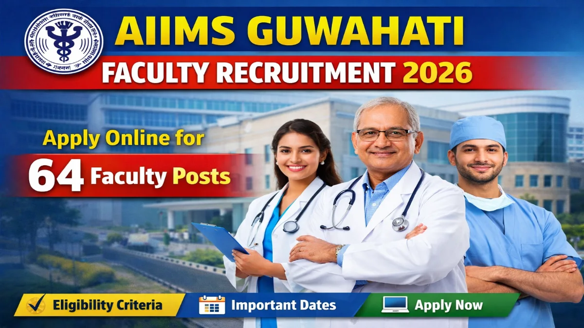 AIIMS Guwahati Faculty Recruitment 2026 – Apply Online 64 Posts