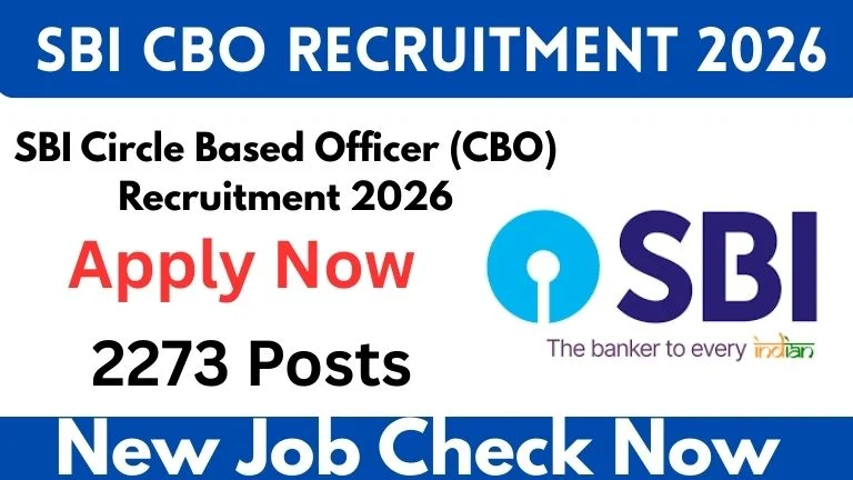 SBI Circle Based Officers CBO Online Form 2026 Out For 2273 Posts