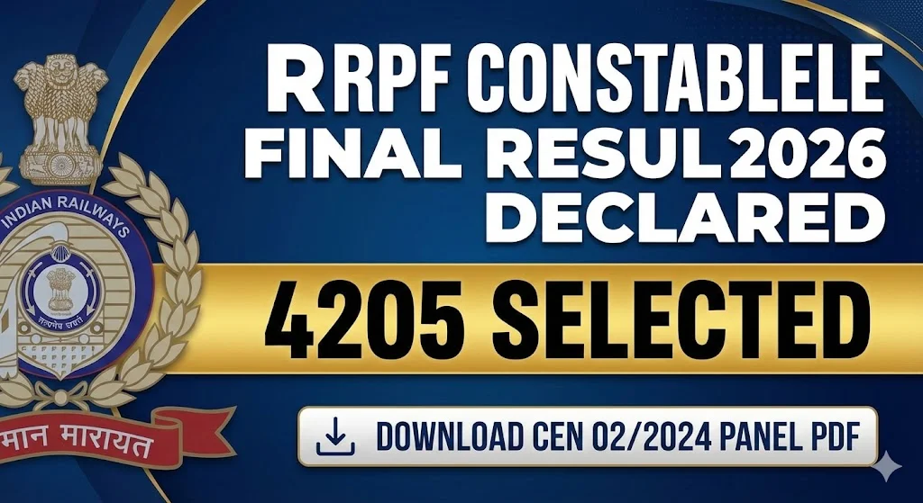 RPF Recruitment 2024 Result out