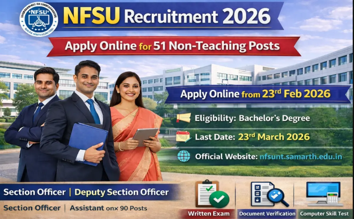 NFSU Recruitment 2026