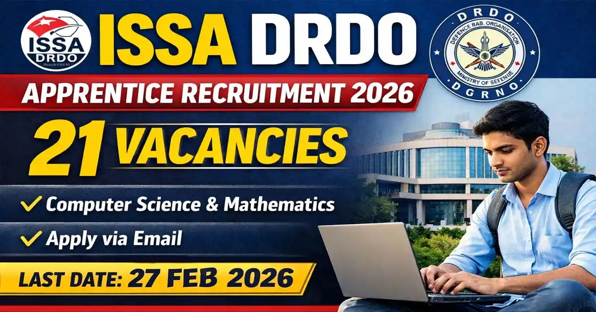 ISSA DRDO Apprentice Recruitment 2026