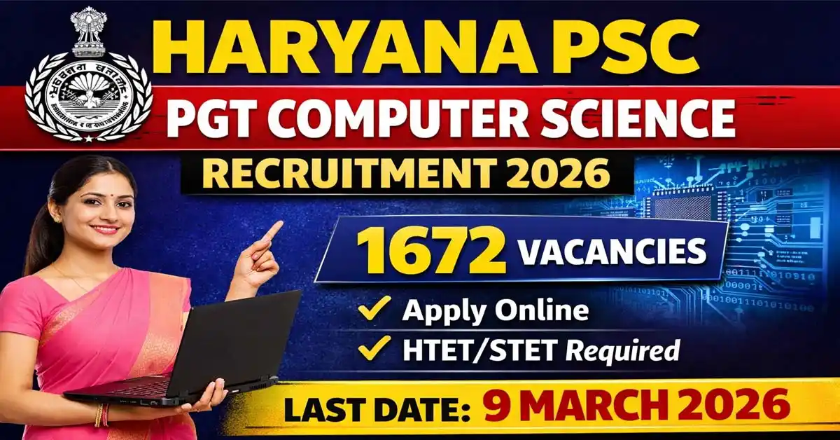 HPSC PGT Computer Science Recruitment 2026