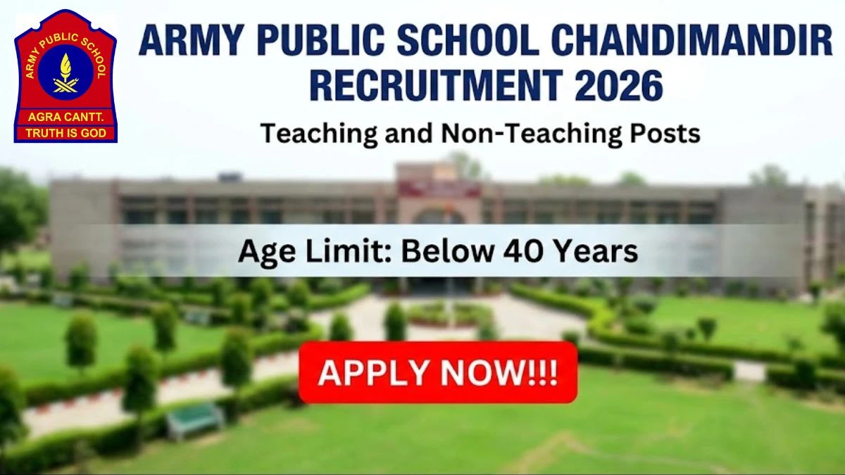 Army School Chandimandir Recruitment 2026