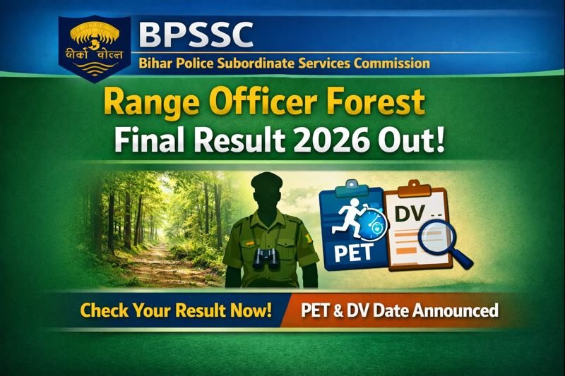 BPSSC Bihar Police Range Officer of Forest Final Result 2026