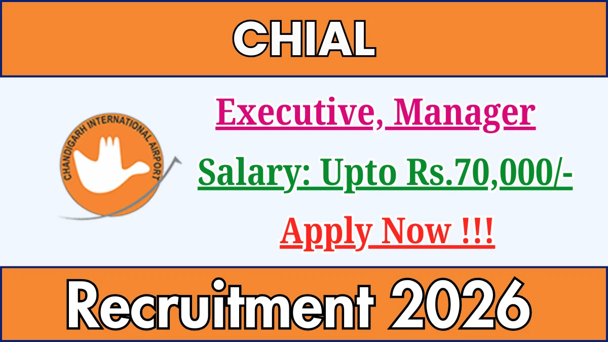 Chandigarh Airport Recruitment 2026