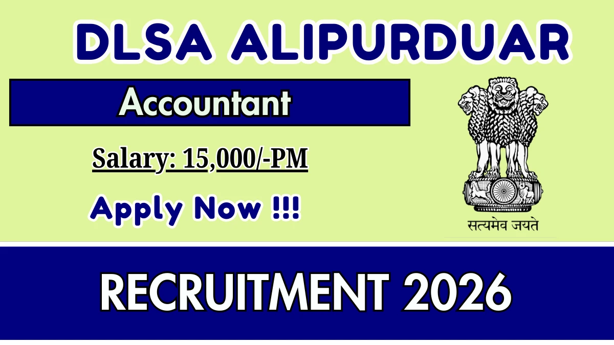 DLSA Alipurduar Accountant Recruitment 2026 – Walk in Interview