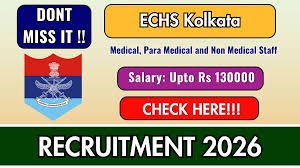 ECHS Kolkata Recruitment 2026 – Apply Now 42 Medical, Non Medical Staff Posts