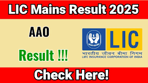 LIC 350 - AAO Mains Exam Result Out