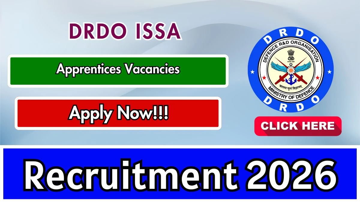 DRDO ISSA Apprentice Recruitment 2026 – Apply Online 21 Posts