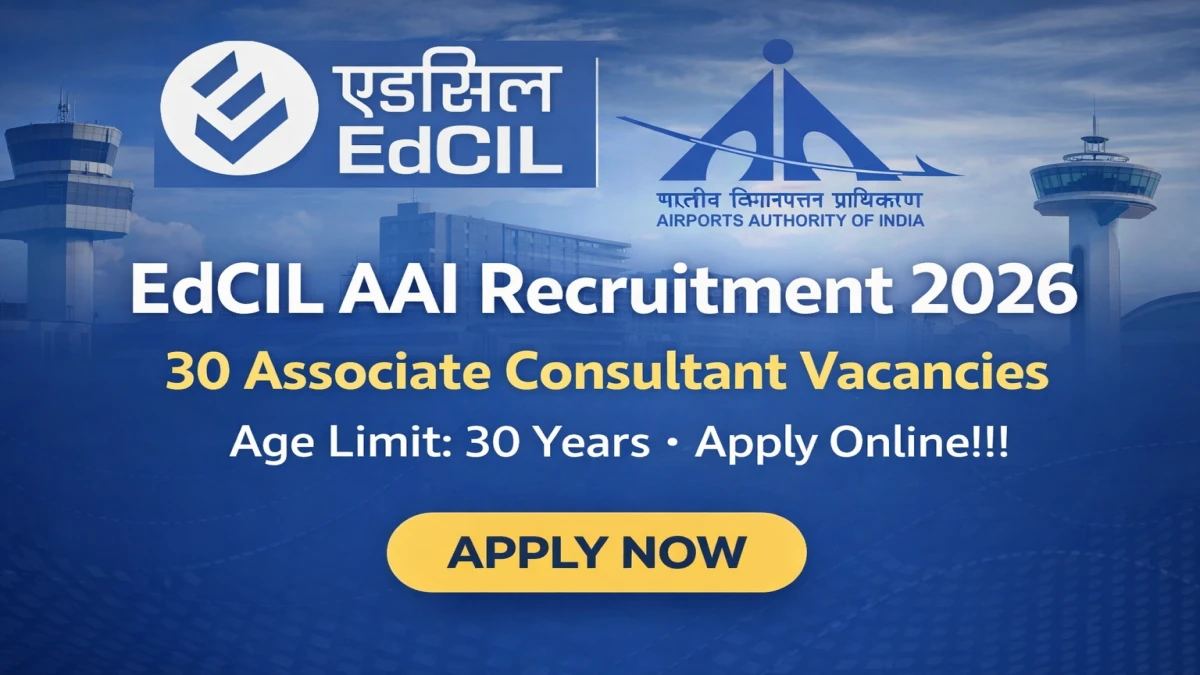 EDCIL Associate Consultant Recruitment 2026
