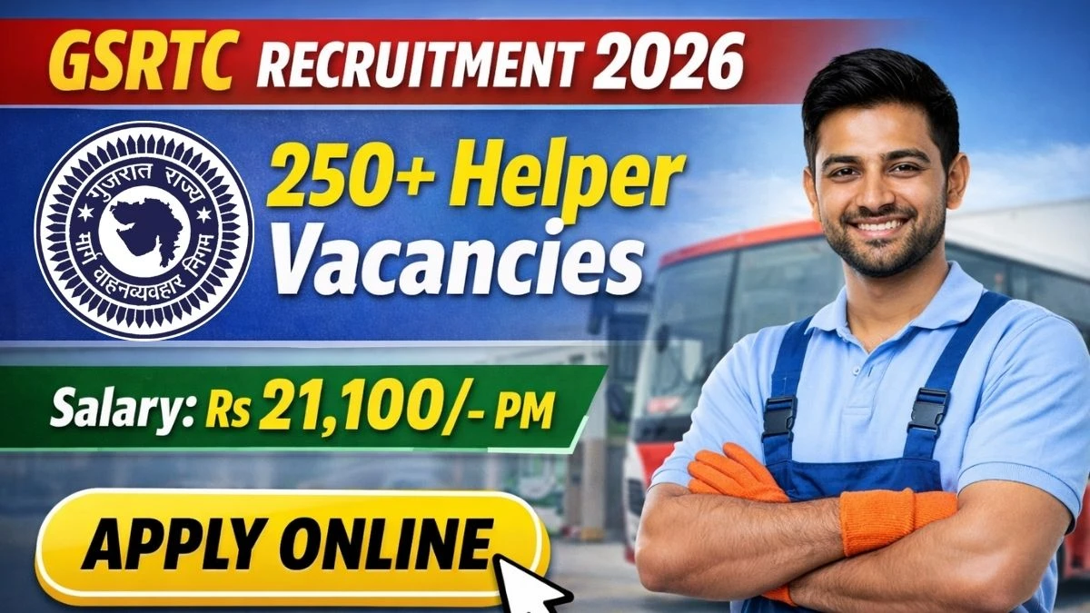 GSRTC Helper Recruitment 2026 - Apply Online for 297 Posts