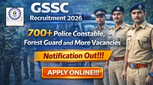 GSSC Recruitment 2026 – Apply Online 722 Police Constable, Forest Guard Posts