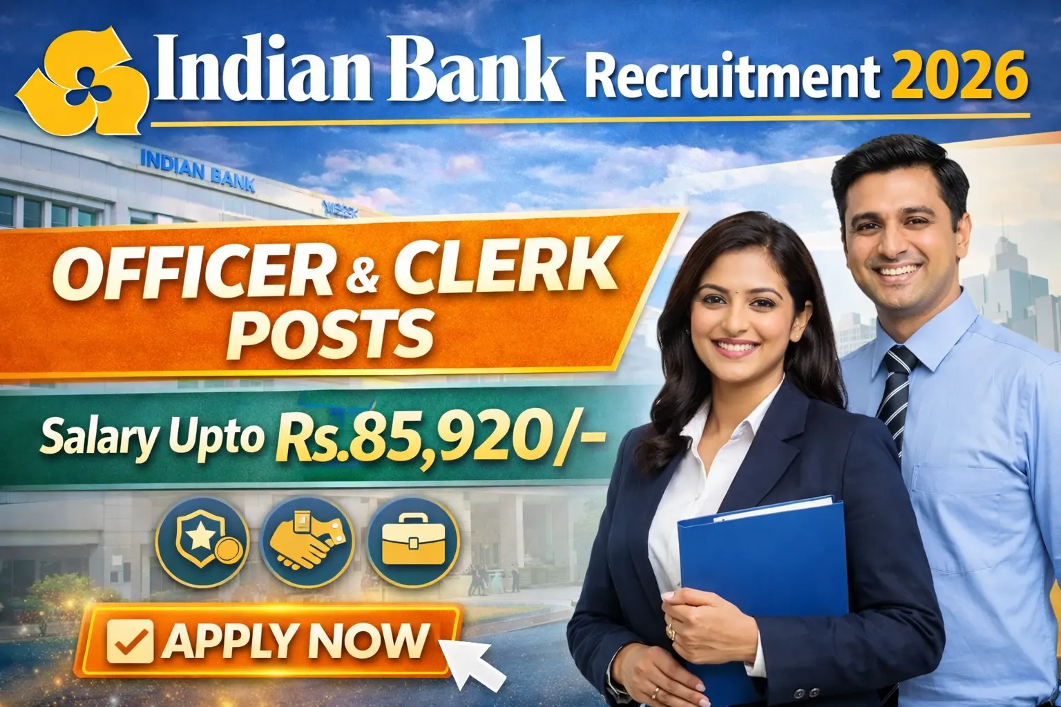 Indian Bank Clerk Vacancy 2026