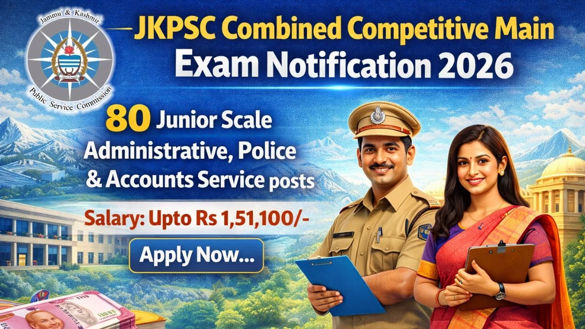 JKPSC Combined Competitive Main Exam Notification 2026