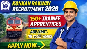 Konkan Railway Trainee Apprentices Recruitment 2026 - Apply Online for 190 Posts