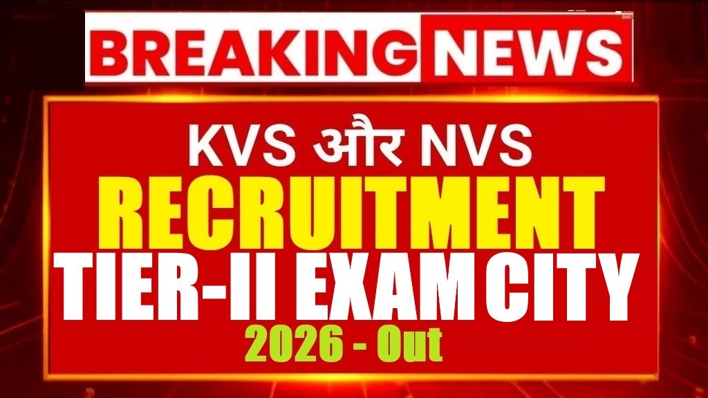 KVS NVS Teaching Non Teaching Recruitment 2025