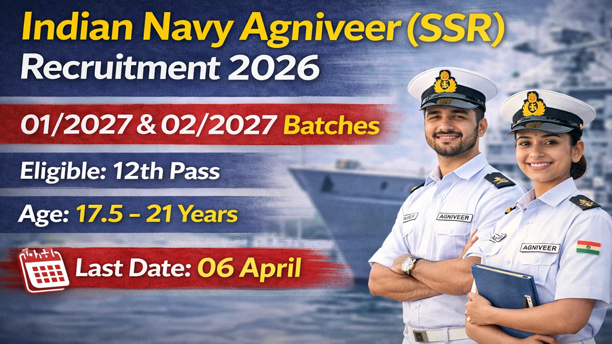 Indian Navy SSR Agniveer Recruitment 2026