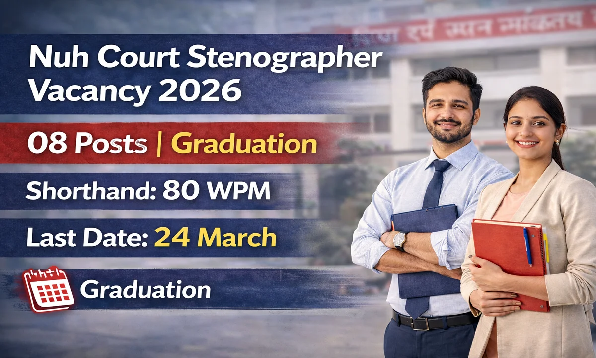 Nuh Court Stenographer Vacancy 2026