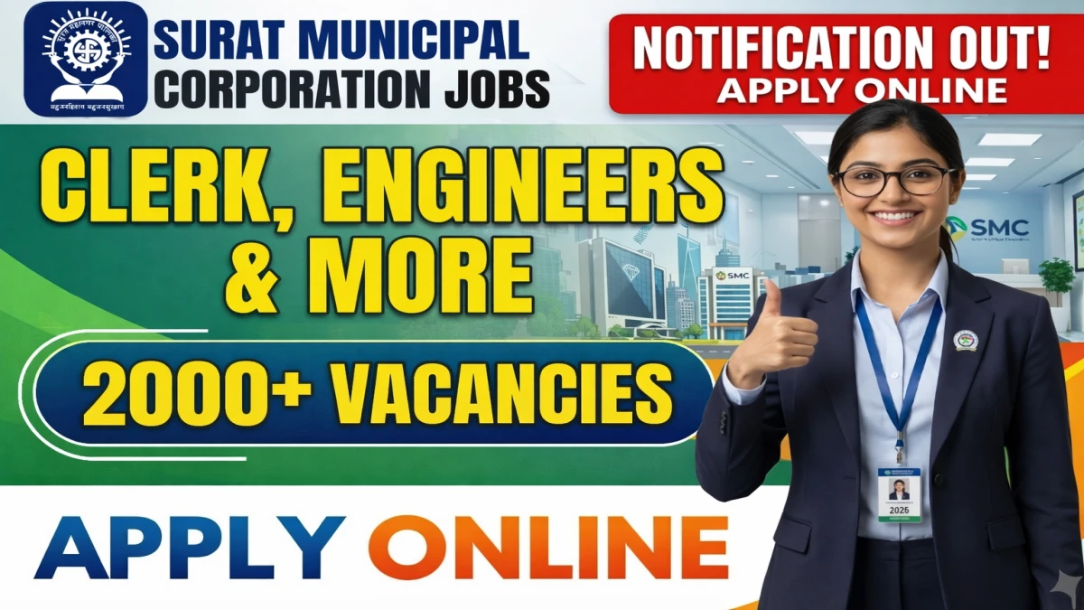 SMC Recruitment 2026 - Apply Online for 2,295 Clerk, Engineers and More Posts