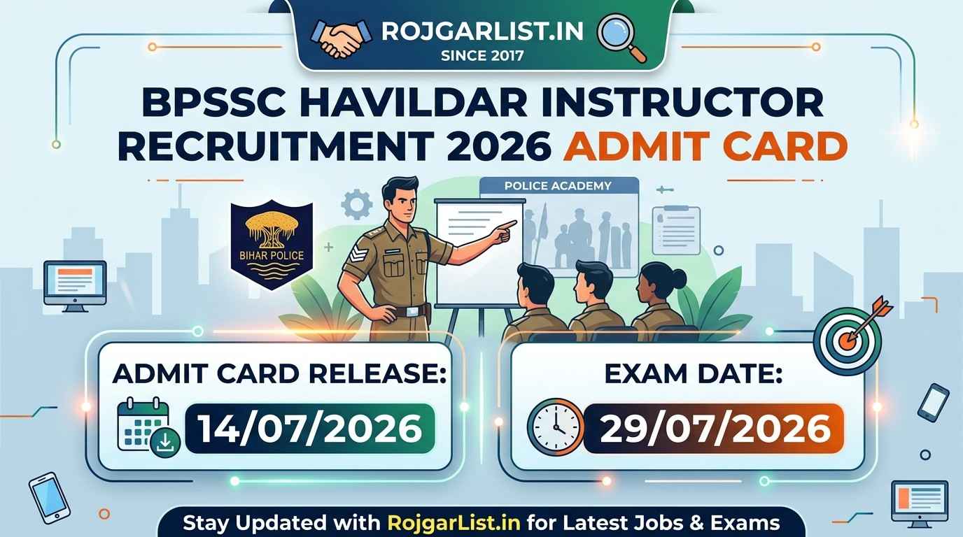 BPSSC Havildar Instructor Recruitment 2026 Admit Card