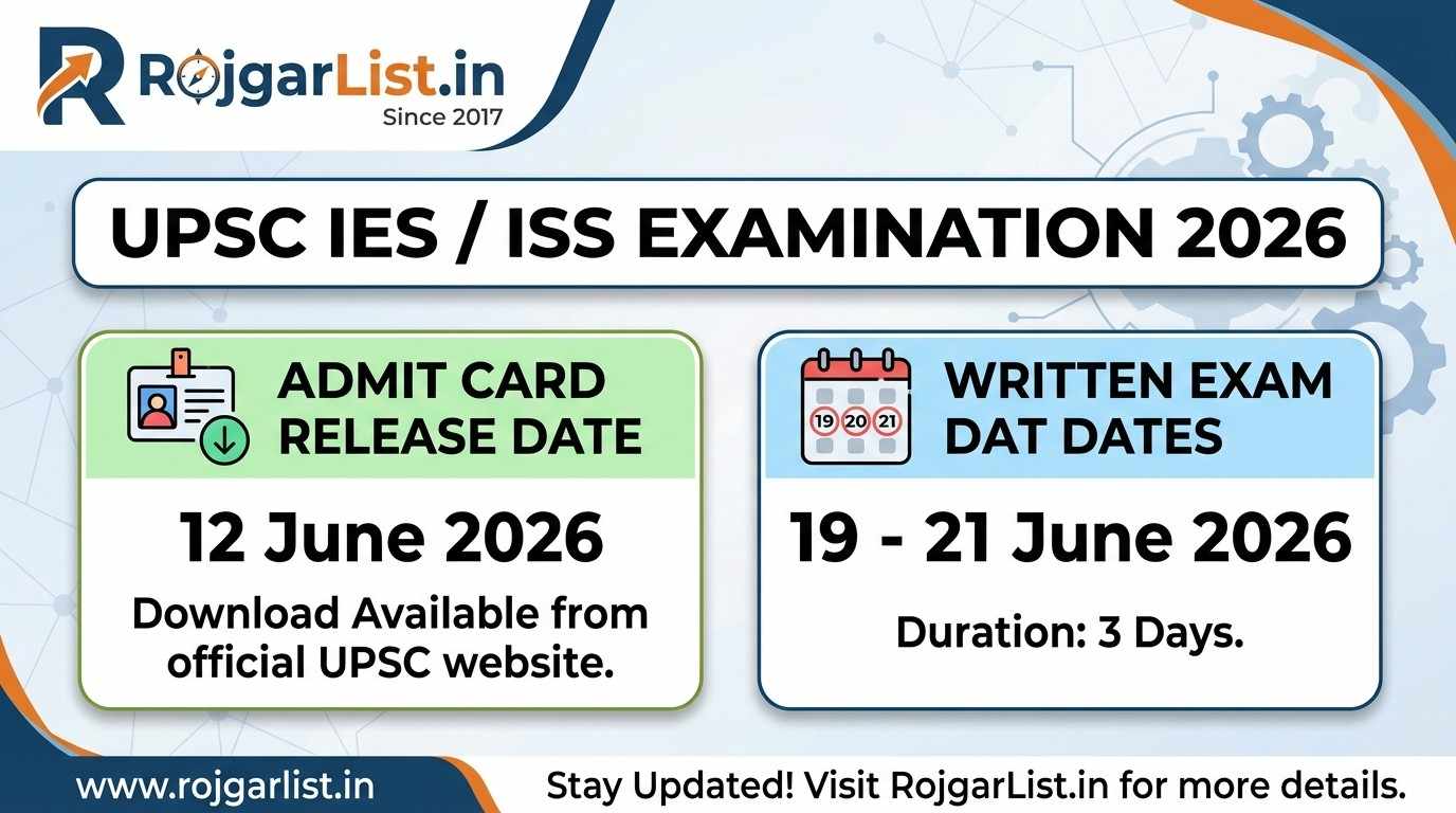 UPSC IES / ISS Examination 2026 Exam Admit Card